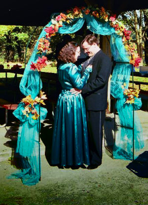 Holly and Jeremy Koppel under the chuppah.