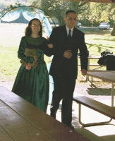 Holly and her father walking down the aisle.